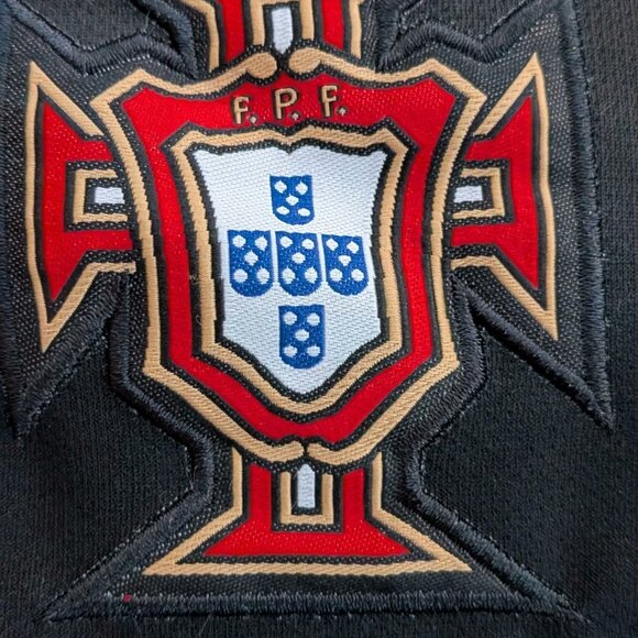 Portugal National Soccer Team Adult 2XL #7 Black Jersey - Picture 4 of 6